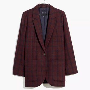 XS Madewell Larsen Blazer in Windowpane